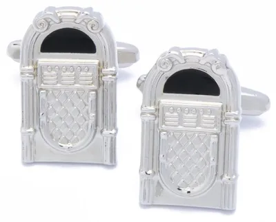 Productafbeelding van Vintage Jukebox Manchetknopen - Rhodium Plated