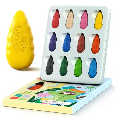 12 Baby-Kleurstifte, ungiftig, waschbar, ergonomisch