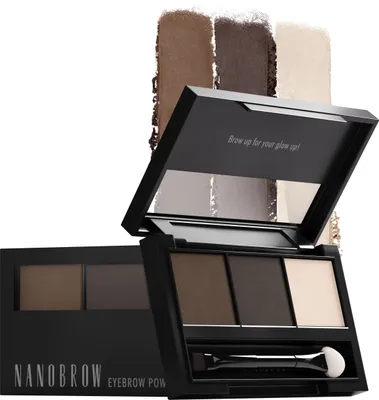 Produktbild von Augenbrauenschminken Set Dunkel Nanobrow Eyebrow Powder Kit Dark