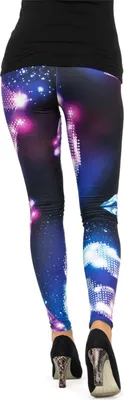 Zdjęcie produktu dla cosey - Legginsy z nadrukowanym motywem (jeden rozmiar) - Design Disko