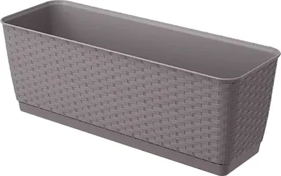 Produktbild von Prosperplast 12l Ratolla Collection 49.2x17.2x17.4 Cm Blumentopf Silber Silber One Size