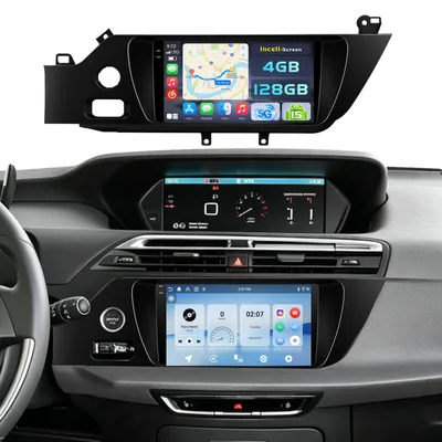 Obrázek produktu pro Android 15 autorádio 4+128G pro vozidla Citroen Picasso, rok výroby 2014-2020, s 9palcovým dotykovým displejem