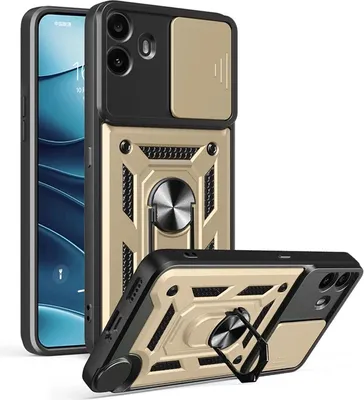 Produktbild von Hülle für Nothing CMF Phone 1 - Phonesta CamShield Back Cover mit Kamera-Slider - Gold