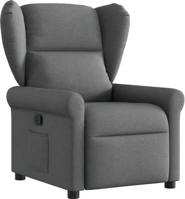 A single recliner chair shown from a front-side angle.