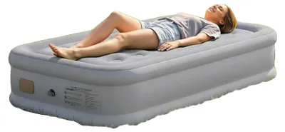 Image de Matelas gonflable, pompe intégrée, design étanche, couleur noire
