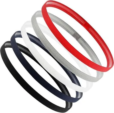 Immagine prodotto di Elastici per capelli sportivi da bambino, confezione da 5 pezzi, elastici per capelli per bambini, antiscivolo e traspiranti, calcio, corsa, yoga.