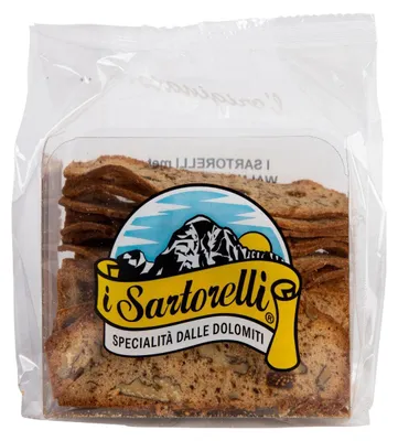 Obrázek produktu pro Sartorelli Toast Walnut-Fíkový 150g – Křupavý toustový chléb s vlašskými ořechy a fíky