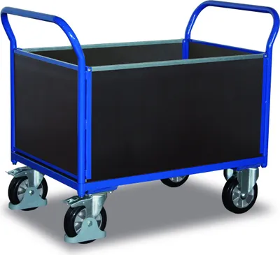 Produktbild von Variofit Vierwandwagen mit Siebdruckplatte in 4 Größen, Ladefläche:1995x750 mm