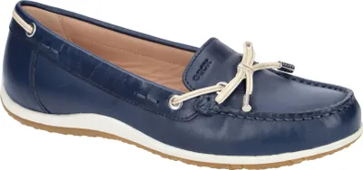 Zdjęcie produktu dla Geox VEGA buty damskie - wygodne loafersy - niskie buty niebieskie rekreacyjne NOWOŚĆ