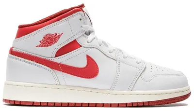 Produktbild von Jordan 1 Mid SE White Dune Red (GS) - EU 35.5