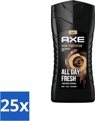Immagine prodotto di Axe Gel doccia 3 in 1 Dark Temptation 250 ml - Confezione risparmio - 25 pezzi
