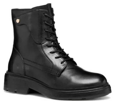 Image de Bottes de cheville noires pour femmes Geox, modèle Swelen, taille 37