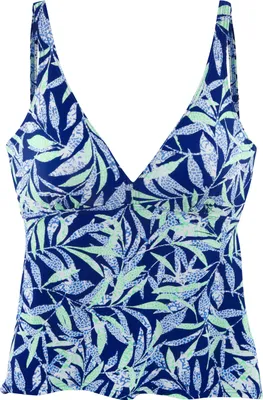 Produktbild von VIVANCE Bügel-Tankini-Top Jelly blau bedruckt Größe 38 Cup D