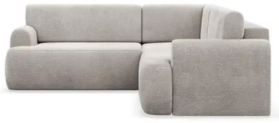 Obrázek produktu pro Selsey Kaveo – Rohová sedačka, šedá barva, materiál chenille, univerzální rozměr 245 cm, s rohovým prvkem