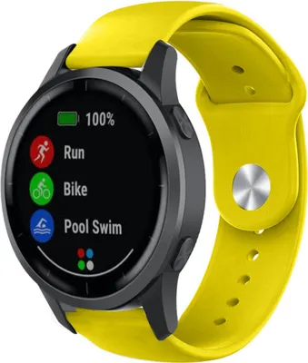 Produktbild von Strap-it Garmin Vivoactive 4 Sportarmband - 45mm - Gelb