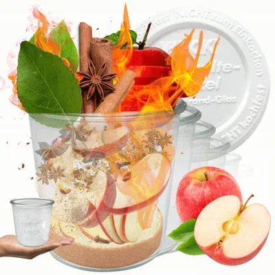 Produktbild von Weck Glasbehälter 580ml Vorratsgläser Hitzebeständig Plastikdeckel