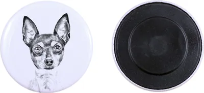 Immagine prodotto di Toy Fox Terrier, American Toy Terrier, Amertoy Magnete con impronta di zampa di cane, eccezionalmente leggero, magnete potente, prodotto artigianale del marchio Art-Dog
