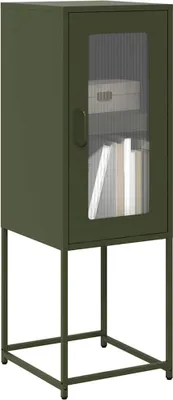 Produktbild von vidaXL Sideboard Olivgrün 36x39x107 cm Kaltgewalzter Stahl