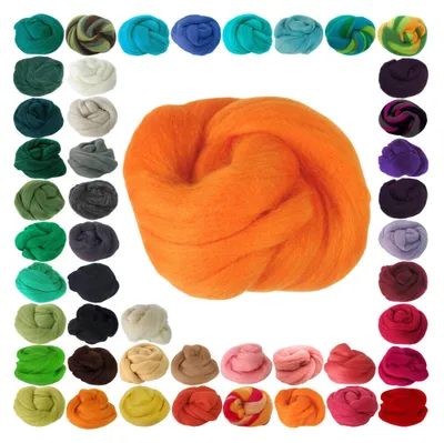 25g Filzwolle / Märchenwolle, Nass- u. Trockenfilzen orange
