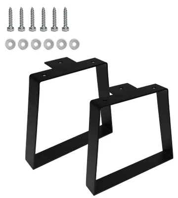 Obrázek produktu pro 2 kovové nohy stolu, výška 203 mm, barva černá