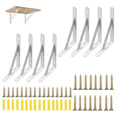 Produktbild von 4 Stück Metall-Eckwinkel zur Wandmontage
