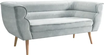 Produktbild von MIRJAN24 Sofa Bal 2, Polstersofa mit Wellenfeder, Holzfüße, Wohnzimmer Kollektion (Farbe: Paros 05)