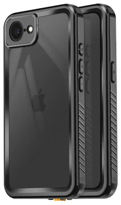 Zdjęcie produktu dla Redpepper, etui na cały telefon iPhone 17e, wodoodporne (IP68) z paskiem, czarne