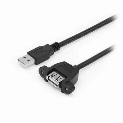 Produktbild von D45 USB 2.0 Verlängerungskabel zum Einbau 30cm Laden Daten für PC Laptop festbar