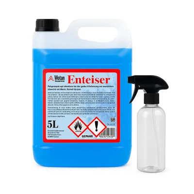 Produktbild von Scheibenenteiser 5L Set inkl. Leerflasche mit Sprühkopf – Auto Enteiser Schnellenteiser gegen Eis & Frost – Nachfüllkanister