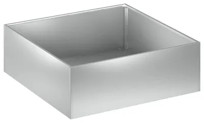Produktbild von vidaXL Garten-Pflanzgefäß Silber 40 x 40 x 20 cm Verzinkter Stahl