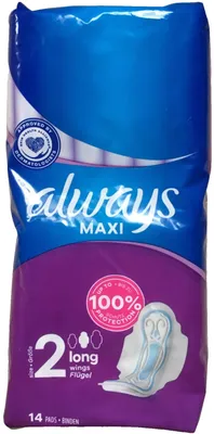 Produktbild von Always Maxi Long mit Flügel 14er
