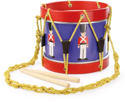 Produktbild von Vilac Trommel Holz Musikinstrument für Kinder mit Stöcken