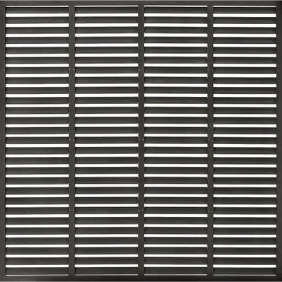 Produktbild von vidaXL Lamellenzaun WPC 180x180 cm Dunkelgrau