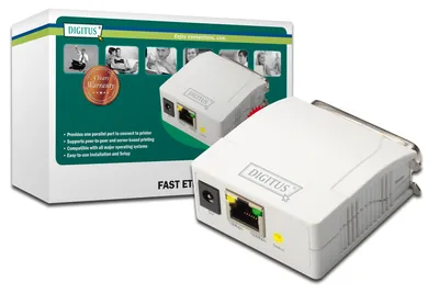 Image de DIGITUS Serveur d'impression Fast Ethernet Digitus, parallèle