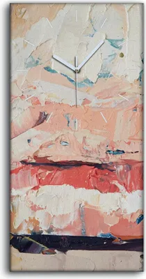 Produktbild von Küche Wohnzimmer Wand Leinwand Uhr 30x60 Malerei Abstrakte Kunst Lippen - weiße Hände