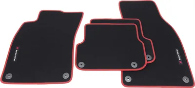 Produktbild von Fußmatten Sportline passend für Audi A6 4F Avant Kombi Limo S-Line 2006-2011, Bandeinfassung:Rot