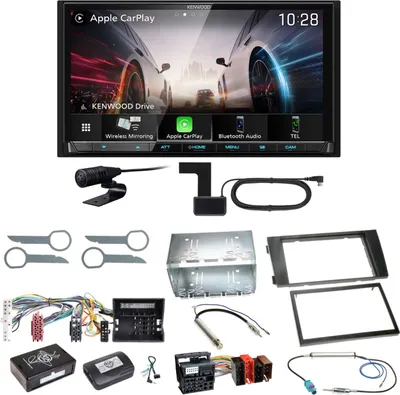 Produktbild von Kenwood DMX8021DABS Android Auto CarPlay Einbauset für Audi A6 4B Facelift