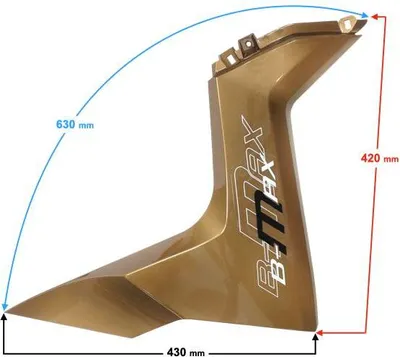 Zdjęcie produktu dla Przednia lewa obudowa, złota, do skutera B-Max