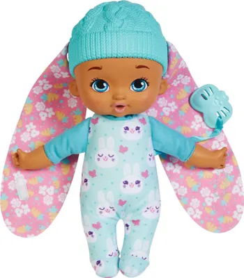 Produktbild von My Garden Baby Mein erstes Schmuse Hasen-Baby (ca.23cm), weicher Körper mit Plüschohren, blau