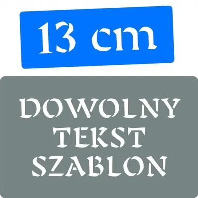 Produktbild von Decorello Schablone Individueller Text, Buchstabenhöhe 13 cm