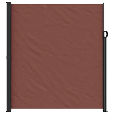 Image de vidaXL Marquise latérale extensible brun 220x500 cm