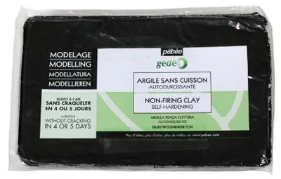 Immagine prodotto di Argilla da modellare Pebeo Gedeo indurente all'aria 1,5 kg - nero