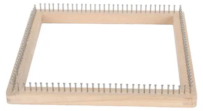 Productafbeelding van Weefgetouw Multifunctioneel - Houten Breigetouw - Duurzaam Materiaal - Geschikt voor Kinderen - Verbetering Vaardigheden - Haakontwerp - Breibord