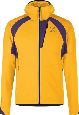 Produktbild von Vertigo OCTA Hooded Maglia - Leichtes Fleece für Herren, Montura, Farbe:348645-MUSTARD/PETUNIA, Größe:M