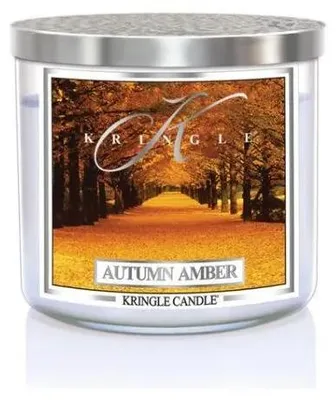 Obrázok produktu pre Kringle Candle TUMBLER Autumn Amber 3-knôtová vonná sviečka (411g)