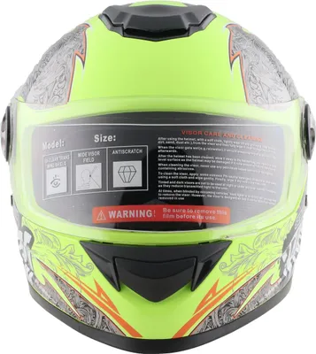 Produktbild von Integralhelm Helm Kinderhelm Motorradhelm Motorrad Crosshelm Mejia gelb Größe XL