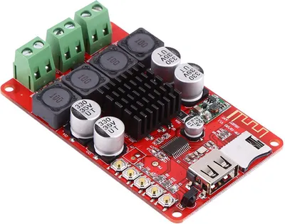 Zdjęcie produktu dla Przenośny odbiornik/wzmacniacz audio Bluetooth (50 W + 50 W) z dekoderem kart TF i pilotem zdalnego sterowania