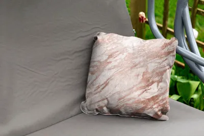 Produktbild von MuchoWow® Outdoor Kissen - Marmor - Rose - Gold - Rosa - 40x40 cm - Wetterfest - Lounge Kissen - Kopfkissen - Interieur - Polster mit Bild
