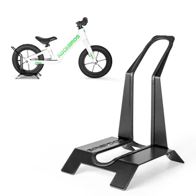 Produktbild von ROCKBROS Fahrradständer stabil L-Förmiger Parkständer Laufrad Ständer Einsteckständer für 12″ Kinderlaufrad für 12 Zoll Kinderfahrrad Schwarz