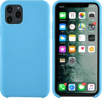 Produktbild von Apple iPhone 11 Pro Light Blue Back cover case - Silicone